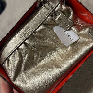 Gold Coach clutch wallet
